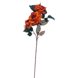 Vara decorativa de rosas estilizadas