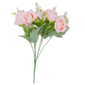 Ramo decorativo con follaje verde texturizado