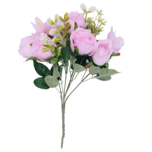 Ramo decorativo con brotes y follaje verde
