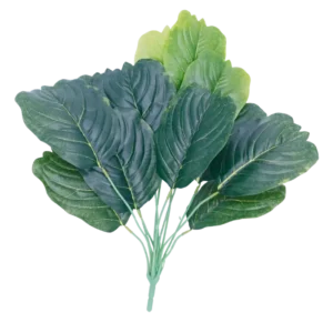 FL655 | Follaje decorativo verde de hojas amplias y frondosas