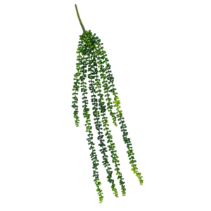 FL709 | Colgante decorativo verde de hojas redondeadas en caída
