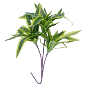 FL740 | Follaje decorativo verde bicolor de hojas alargadas