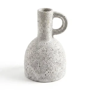 AD2158-2 | Jarrón efecto piedra con asa lateral