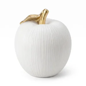 AD2215 | Manzana blanca acanalada con tallo dorado