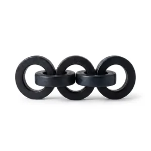 AD2236 | Eslabones decorativos negros de diseño escultórico