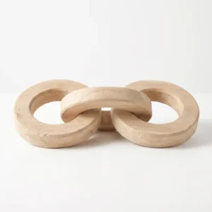 AD2241 | Eslabón triple de madera natural
