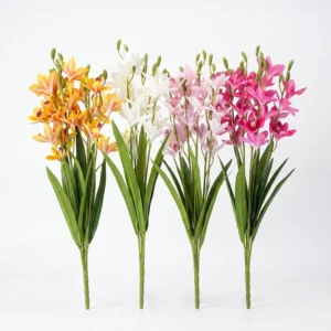 FL824 | Orquídea artificial de cinco varas en cuatro colores