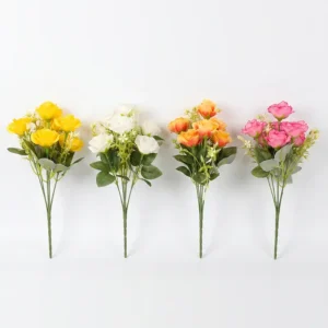 FL832 | Ramito de rosas artificiales en cuatro colores