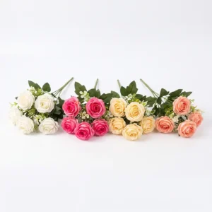 FL834 | Ramito de rosas artificiales en tonos delicados