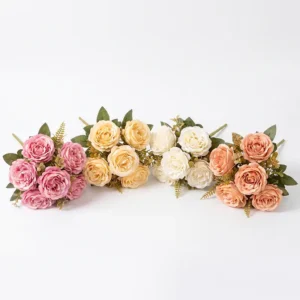 FL836 | Ramito de rosas artificiales con siete flores surtidas