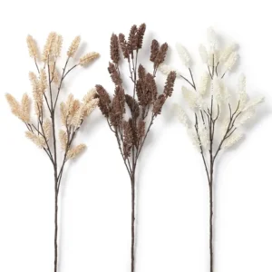 FL850 | Espiga otoñal decorativa en tonos neutros ramificados