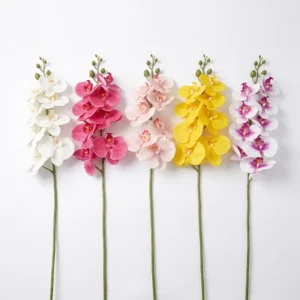 FL852 | Orquídea artificial de nueve flores en cinco colores