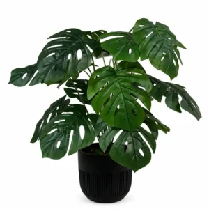 FL865 | Monstera artificial verde con dieciocho hojas