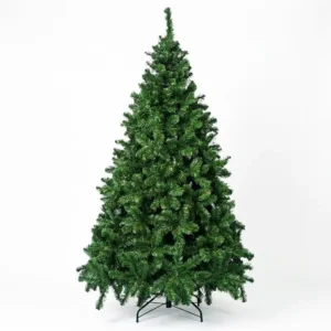 Árbol navideño verde frondoso de apariencia natural